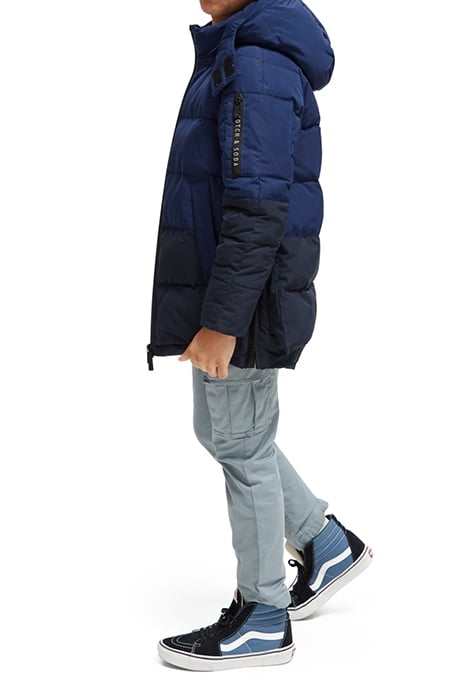 MID-LENGTH WATER REPELLENT PADDED JACKET NAVY 8