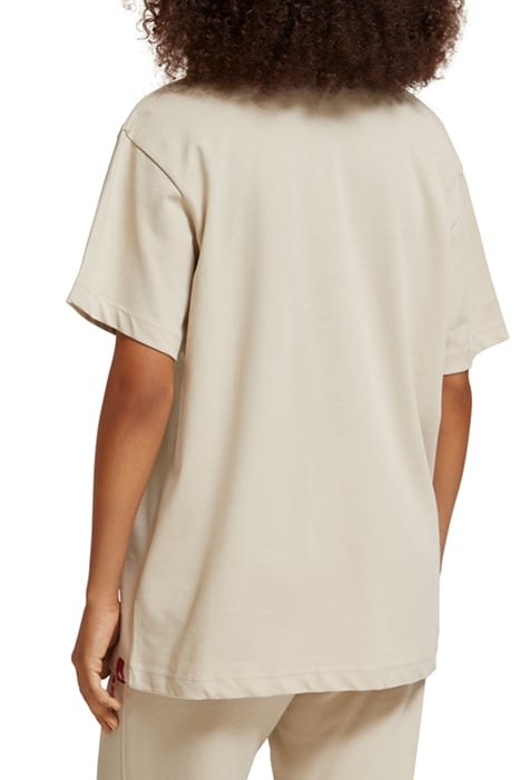 UNISEX ORGANIC COTTON CREWNECK T-SHIRT STONE 3