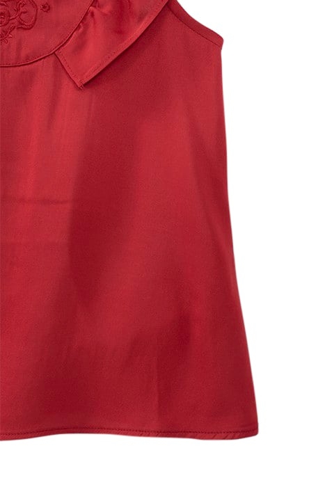 GIRLS’ RED SLEEVELESS BLOUSE 6