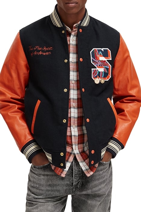 LEATHER COLLEGE BOMBER NIGHT 1