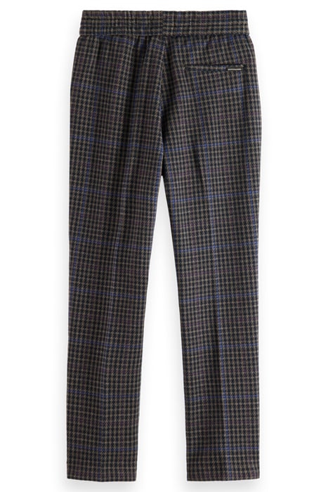 RELAXED SLIM-FIT KNITTED PANTS NIGHT CHECK 5