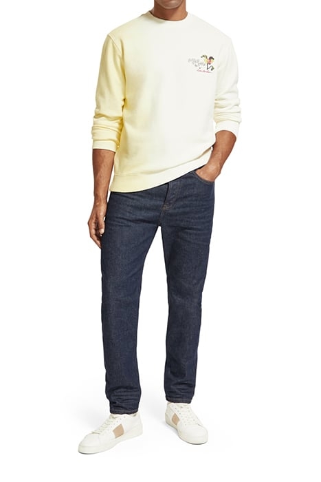 REGULAR FIT ARTWORK SWEATSHIRT WITH SPRAY IN ORGANIC COTTON 3