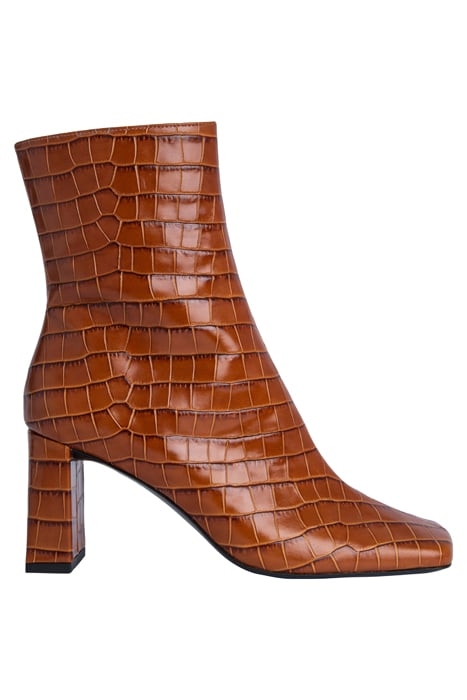 CELINE TAN CROCO EMBOSSED LEATHER 1