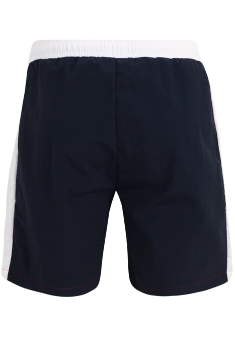 SINGAPUR BLOCKED BEACH SHORTS TRUE RED-BLACK IRIS-BRIGHT WHI 5