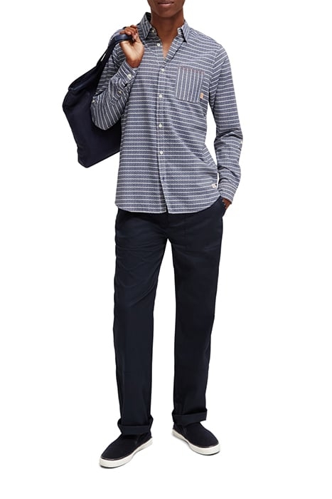 YARN DYED STRIPE SHIRT NIGHT STRIPE 3