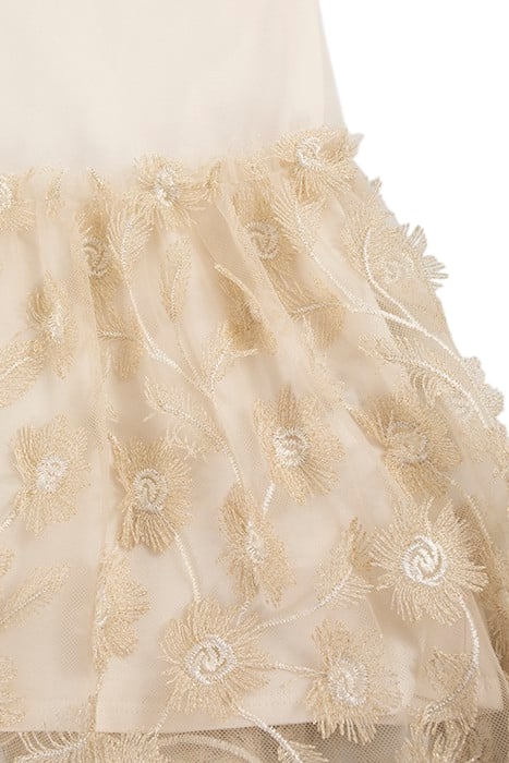 GIRLS’ BEIGE JACQUARD DRESS 4