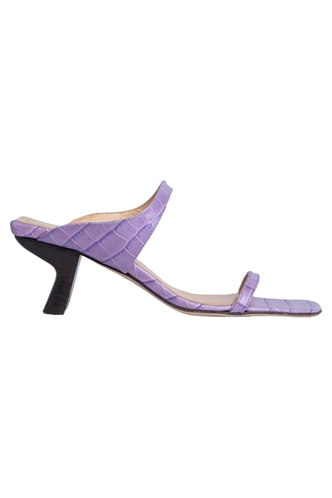 PAOLA LILAC CROCO EMBOSSED LEATHER 1