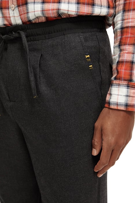 SEASONAL - RELAXED SLIM BRUSHED WOOL BLEND PLEATED JOGGER VI 7