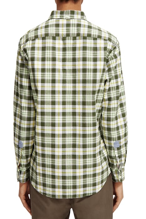 LIGHTWEIGHT FLANNEL CHECK SHIRT GREEN CHECK 2