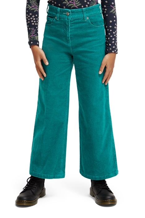 THE WAVE HIGH RISE SUPER WIDE JEANS IN CORDUROY JADE 1