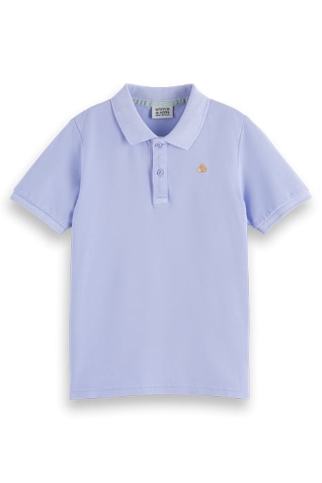 GARMENT-DYED SHORT-SLEEVED PIQUE POLO BLUEBELL 4