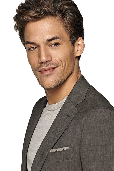 SUIT-TAUPE MID BROWN 8