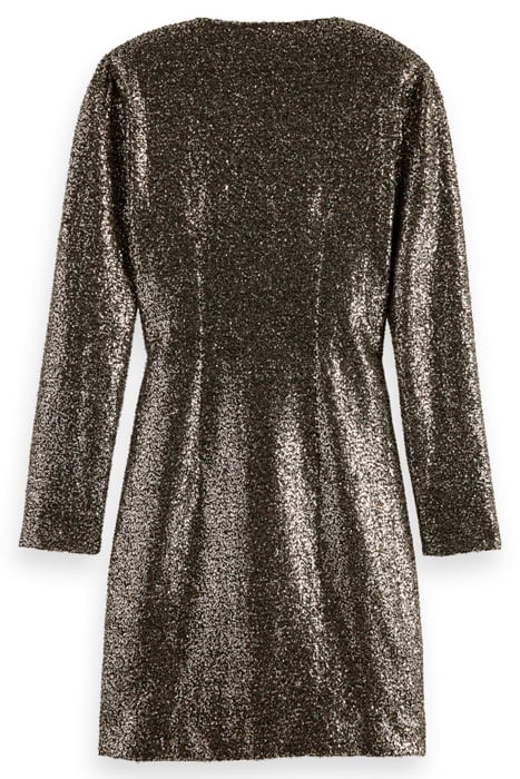 MINI DRESS IN MIXED SEQUINS MIXED METAL SEQUIN 5