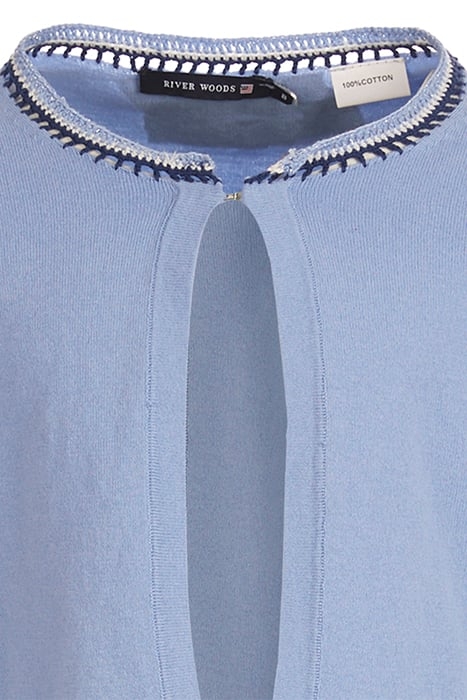 BLUE BOLERO WITH CROCHET DETAILS BLUE 2