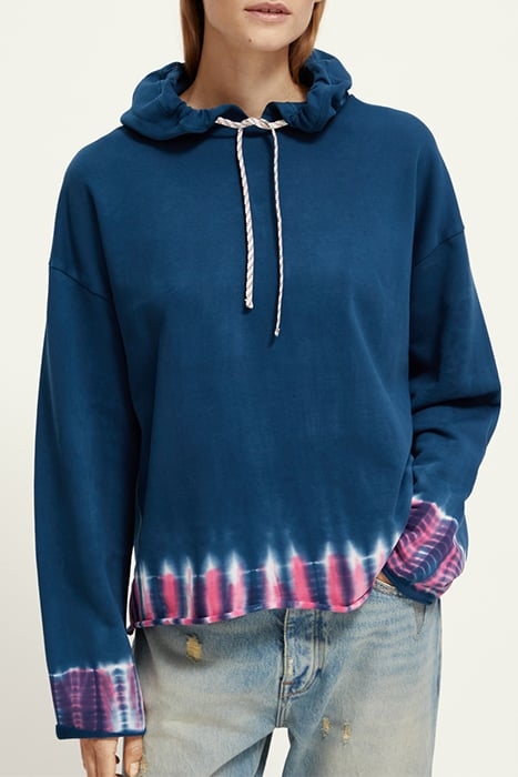 COTTON IN CONVERSION DIP-DYE HOODIE NAVY 1
