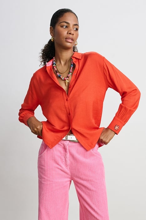 BLOUSE - MILLY PHOENIX RED 4