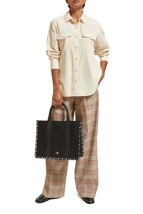 CORDUROY RELAXED FIT WESTERN SHIRT SOFT ICE 3