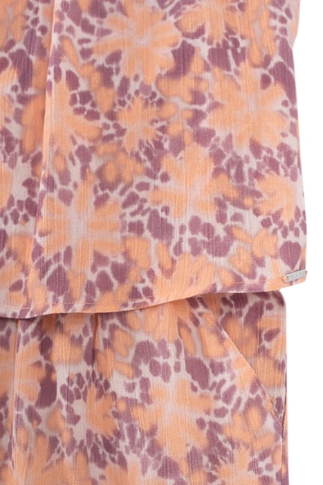 GIRLS’ VIOLET PSYCHEDELIC FLOWER PRINT PLAYSUIT 5