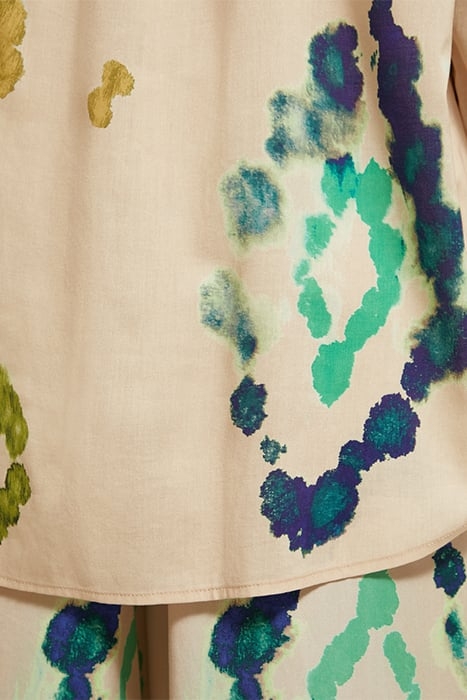 TIE-DYE PRINTED RELAXED FIT SHIRT GALAXY DYE SOFT ICE 7