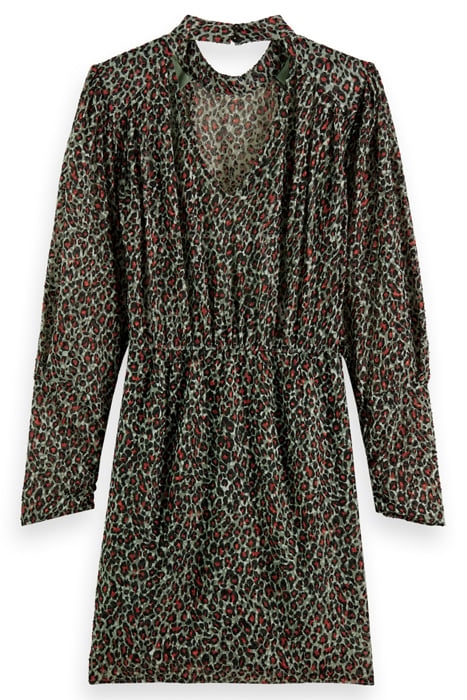 MOCK NECK MINI DRESS WITH OPEN BACK DETAIL CREATURES OF THE 4