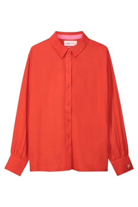 BLOUSE - MILLY PHOENIX RED 3