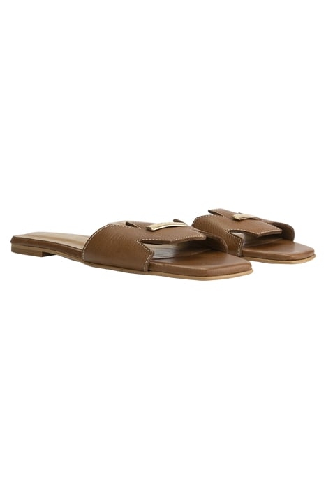 NIKKIE SLIDES COGNAC 2