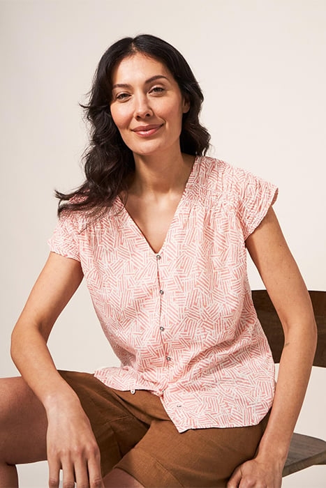 RAE COTTON VEST RED 1