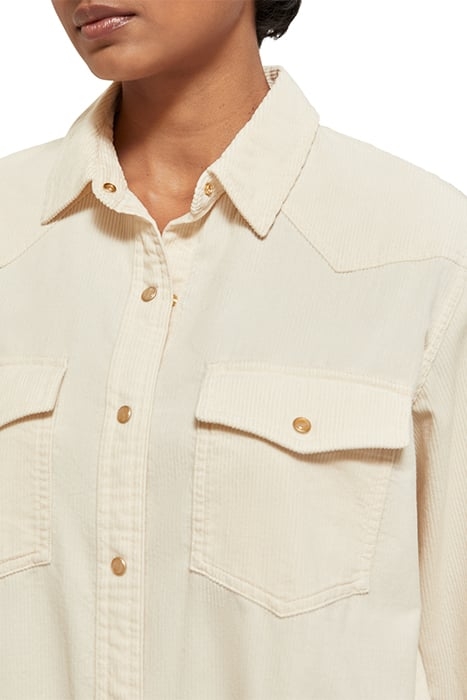 CORDUROY RELAXED FIT WESTERN SHIRT SOFT ICE 6