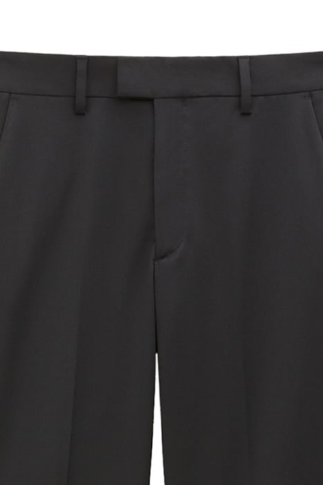 CROPPED KICK FLARE TROUSERS BLACK 2