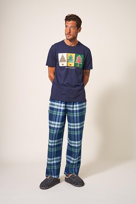 MOORLAND FLANNEL PJ TROUSER NAVY 2