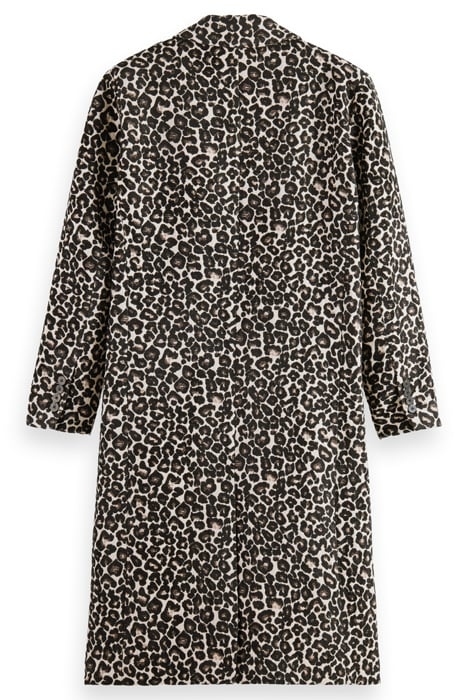 LEOPARD SINGLE BREASTED COAT LEOPARD JACQUARD 5
