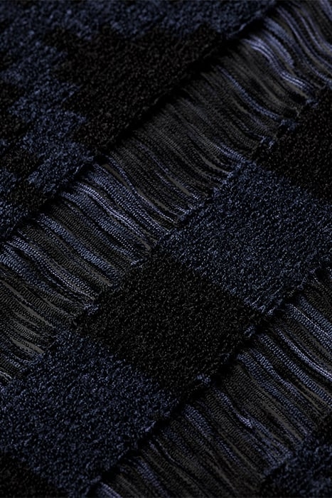 FRINGE HEM KNITTED SCARF NIGHT 5