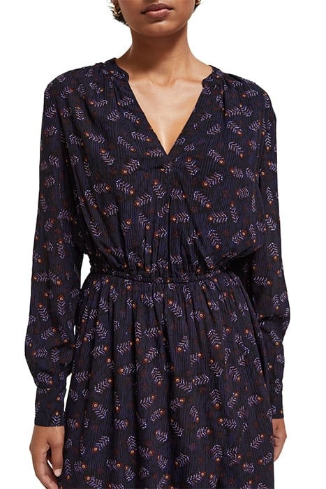 PRINTED MINI DRESS FOLK FLORAL 7