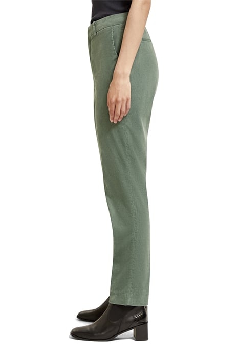 LOWRY - MID RISE SLIM PANT IN CORDUROY SEA WEED 6