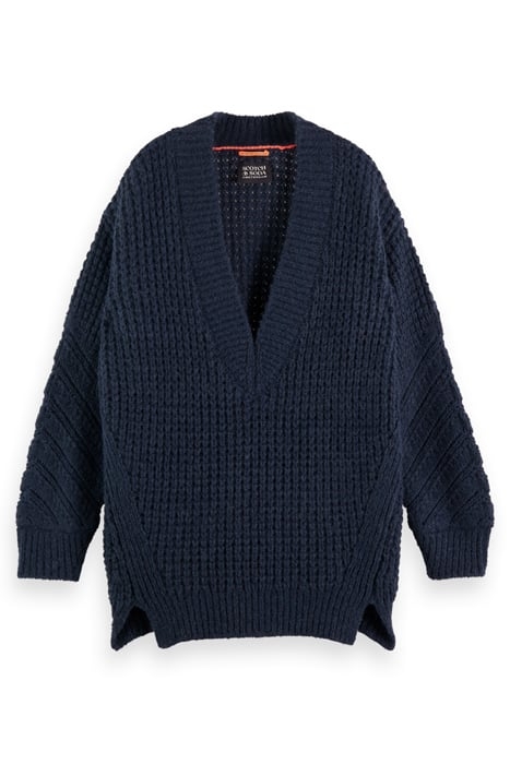 V-NECK OVERSIZED TEXTURED PULLOVER NIGHT 4