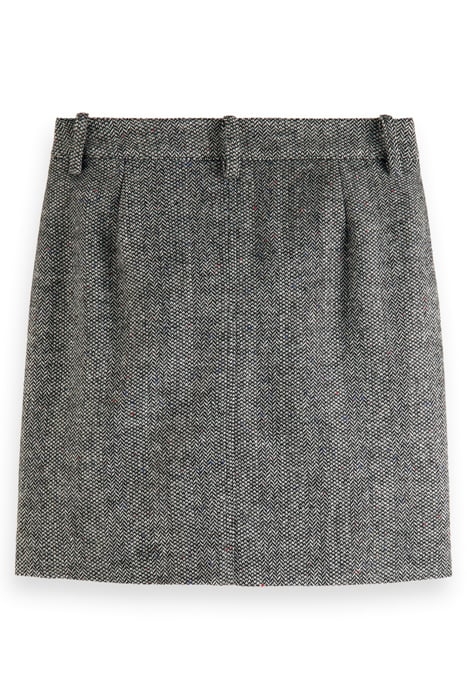 HERRINGBONE HIGH RISE MINI SKIRT HERRINGBONE TWEED 5