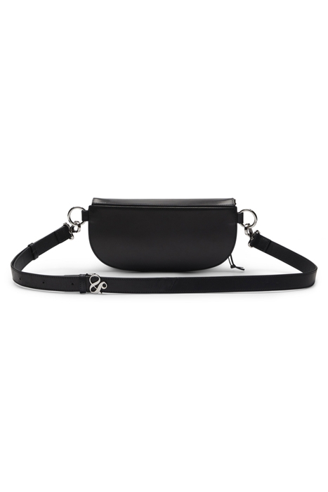 CANVAS+LEATHER BUMBAG WITH STUDS EVENING BLACK 4