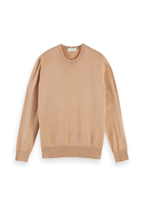 ESSENTIALS - CLASSIC CREWNECK PULL CAMEL MELANGE 1