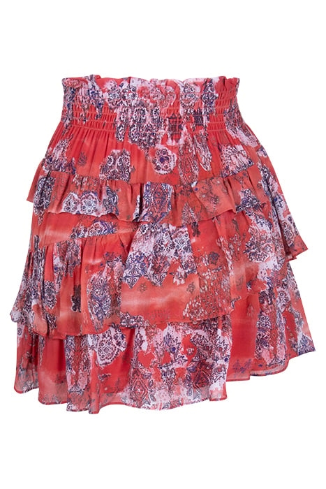 HERTY MINI SKIRT IN RED 2