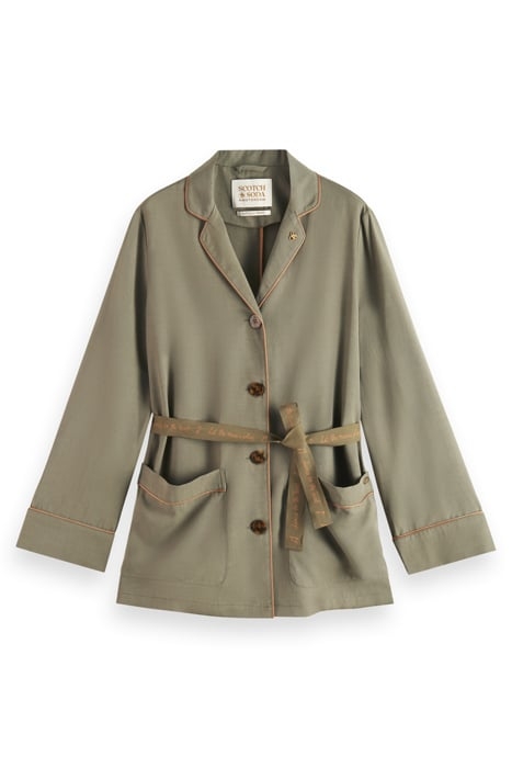 PYJAMA LOOSE FIT BLAZER ARMY GREEN 4