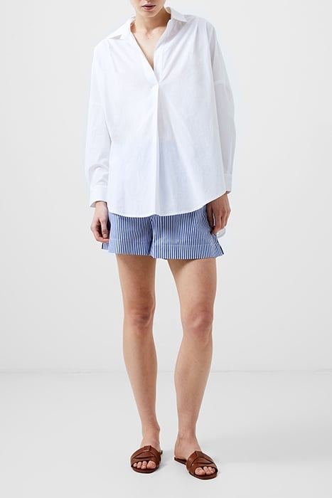 BRODERIE MIX L/S POPOVER WHITE 1