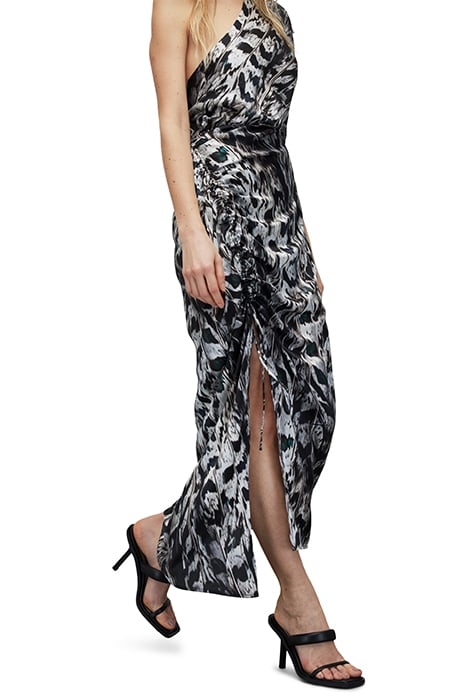 LAURA INES DRESS WHITE MONO 5