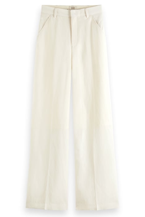 HANA - TAILORED HIGH RISE WIDE LEG PANTS ECRU 3