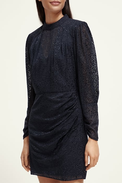 MOCK NECK MINI DRESS WITH OPEN BACK DETAIL NIGHT 7