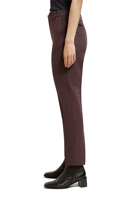 LOWRY - MID RISE LEOPARD JACQUARD PANT LEOPARD JACQUARD BORD 6