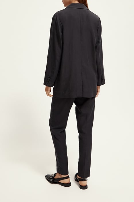 DRAPEY DOUBLE BREASTED BLAZER CHARCOAL 3