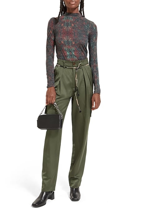 ALL OVER PRINTED MOCKNECK LONG SLEEVED SHIRT SNAKE 3