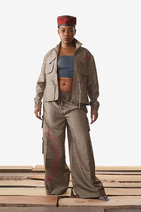 SAND CHECKED KANO JACKET SAND CHECK 1