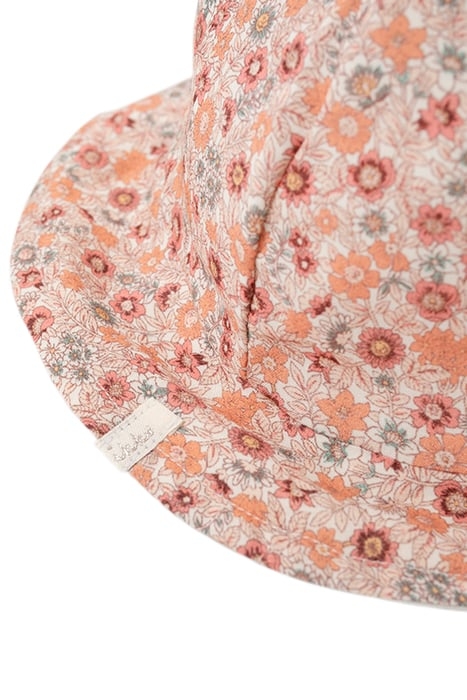 BABY GIRLS’ PEACH MICRO-FLOWER PRINT HAT 5