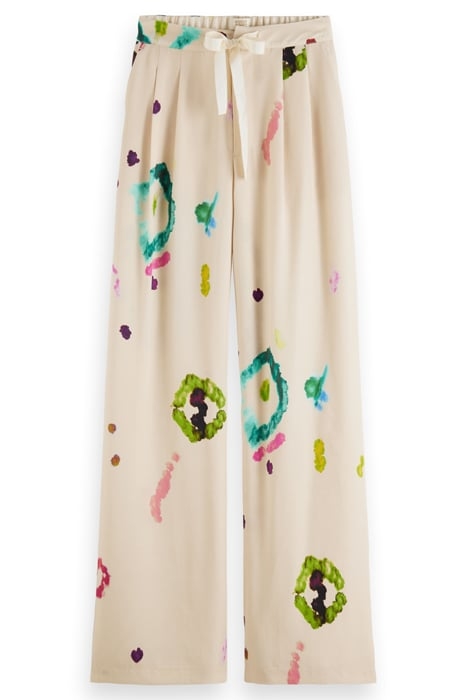 ELENI - HIGH RISE WIDE LEG PYJAMA PANTS GALAXY DYE SOFT ICE 4